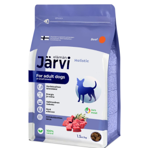Jarvi сухой корм для взрослых собак мелких пород с говядиной,1,5кг