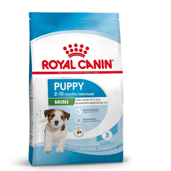 Royal Canin Mini Puppy Корм сухой полнорационный для щенков мелких пород (вес взрослой собаки до 10 кг) в возрасте до 10 месяцев